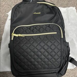 Black Quilted Backpack